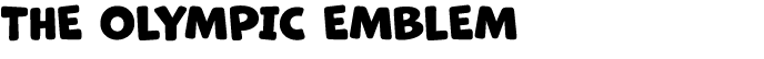 THE OLYMPIC EMBLEM 