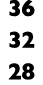 36 32 28