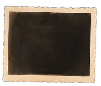 Old blank retro photo frame 