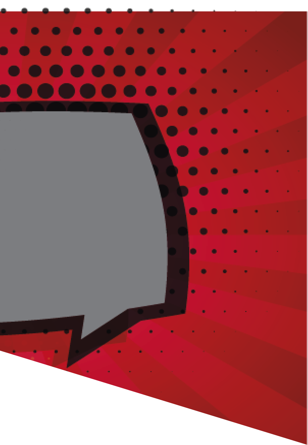 comic background with chat bubble and text space